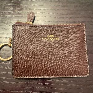 COACH leather ID holder